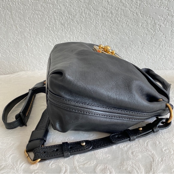Chloe black leather Elsie flap 2 way bag - Picture 3 of 15